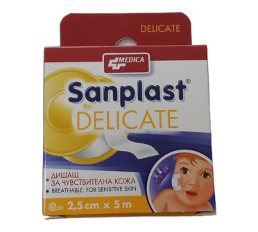 САНПЛАСТ ДЕЛИКАТ 2,5см/5м Медика